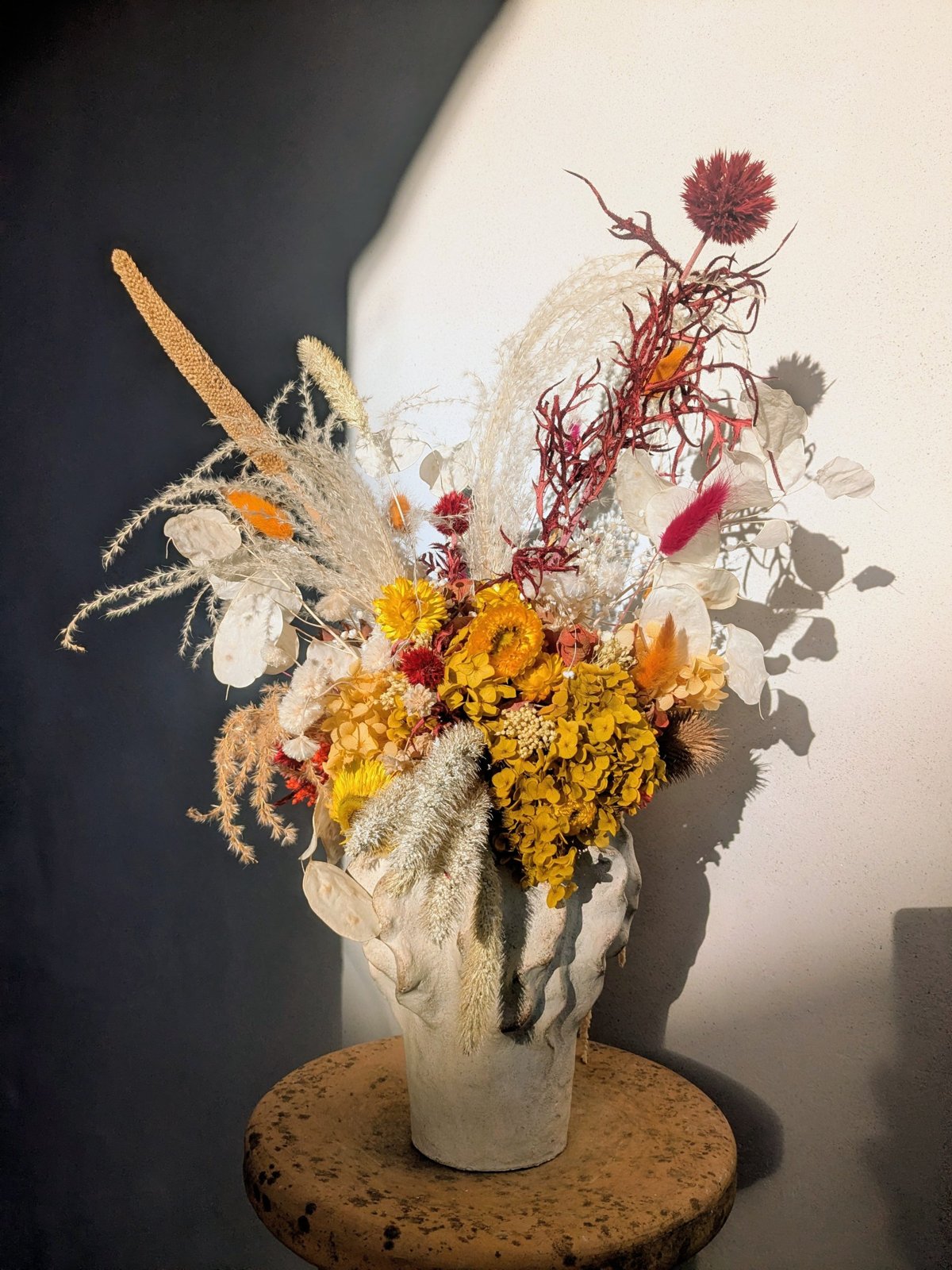 Le Flamboyant, bouquet de fleurs séchées aux couleurs d'automne - La Lunaire Boucau